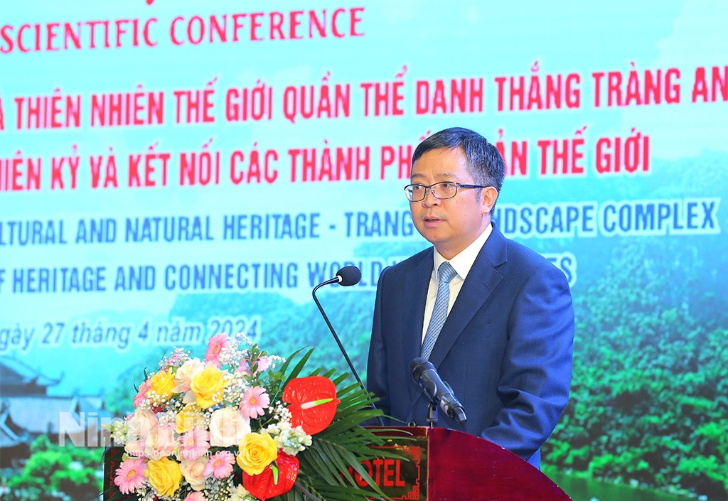 Thứ trưởng Bộ Ngoại giao Việt Nam Phạm Thanh Bình phát biểu tại hội thảo. 
